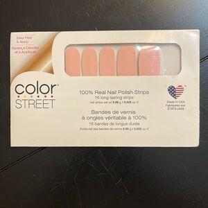 Color Street 100% real nail polish strips; 16 strips; Himalayan Salt